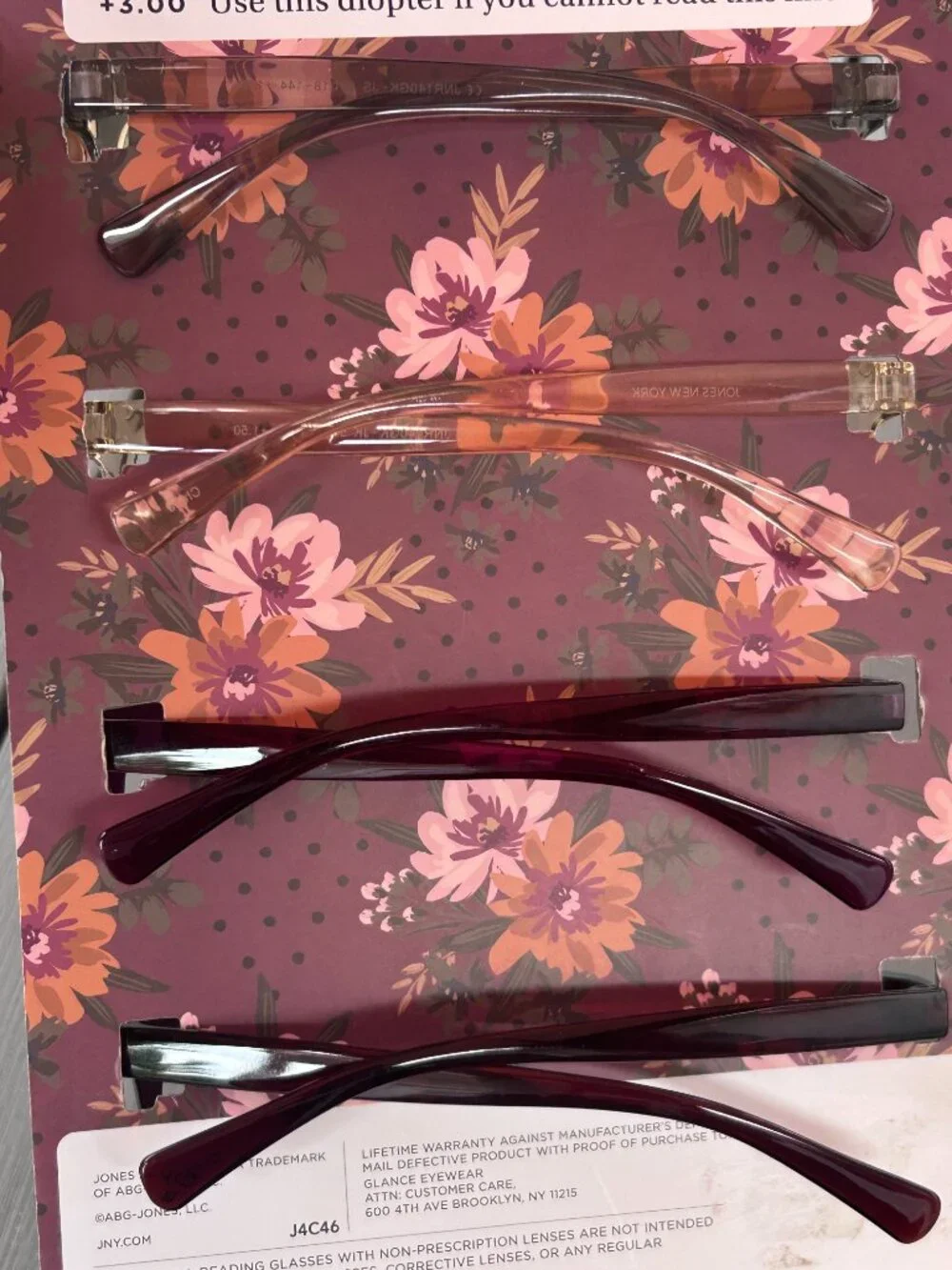 Jones New York Designer Reading Glasses 4-Pack (+1.50)